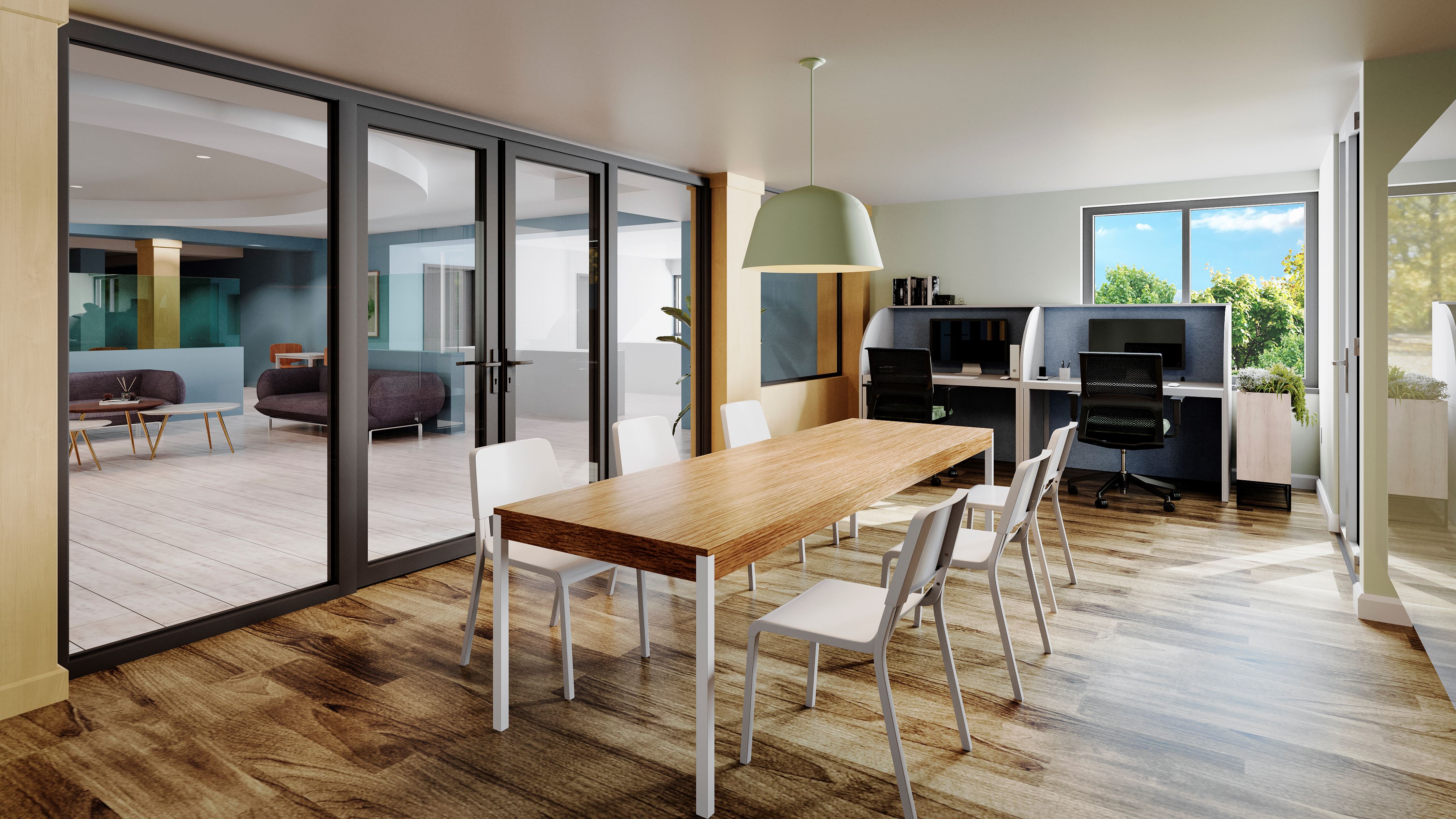 Houston-Veterans-Village-U.S.-VETS-Housing-Corp-Career-Center-Interior-Daytime-Houston-TX